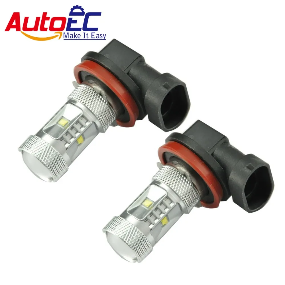 

AutoEC 2 x Led High Power H11 30w H7 H8 H16 Car Fog Day time running Light Driving Headlight DRL white 12v #LI12