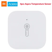 4 шт. Aqara WSDCGQ11LM датчик температуры и влажности умный дом устройство Ecosysterm приложение беспроводное подключение ZigBee умный дом