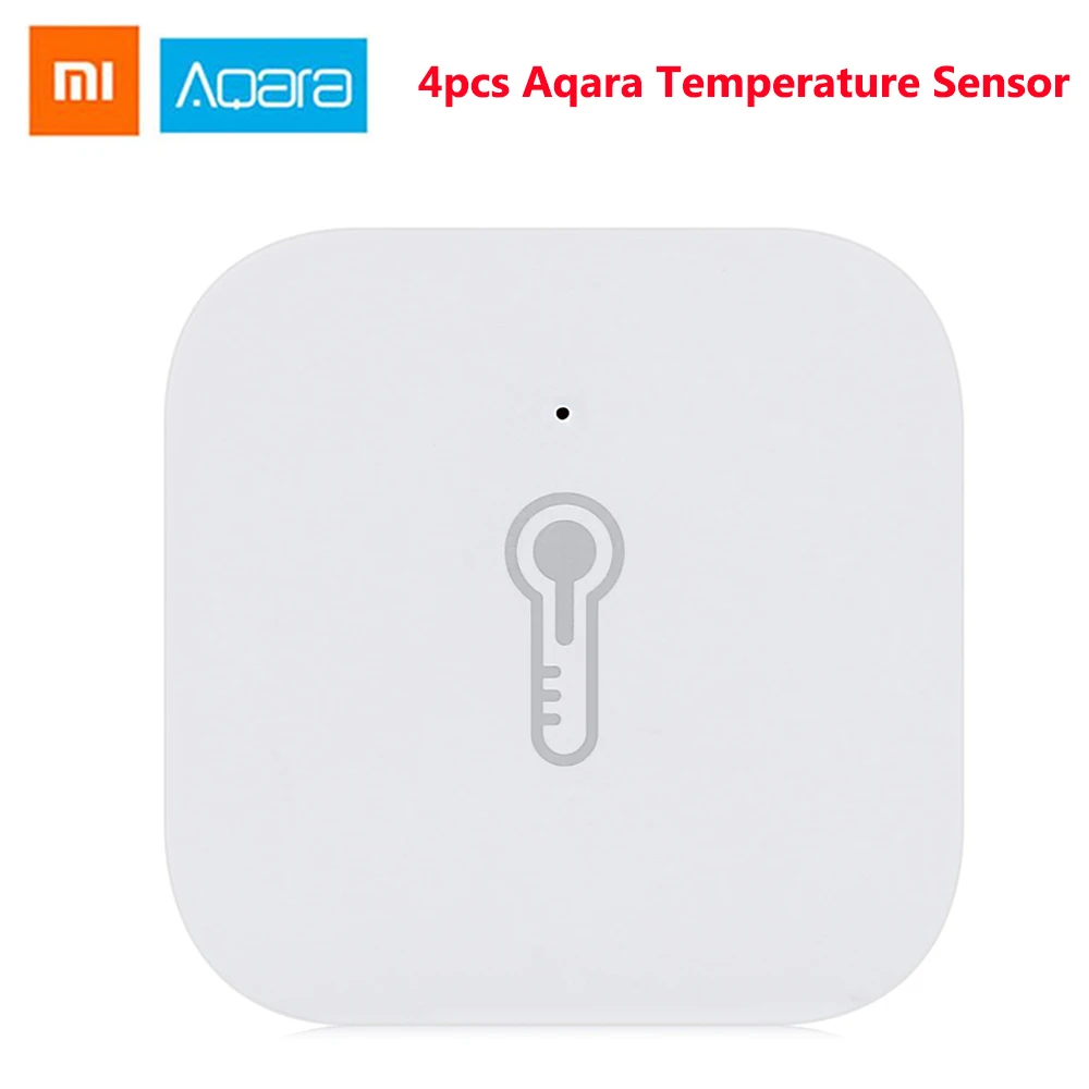 

4PCS Xiaomi Aqara WSDCGQ11LM Temperature Humidity Sensor Smart Home Device Ecosysterm App Wireless connect ZigBee Smart Home
