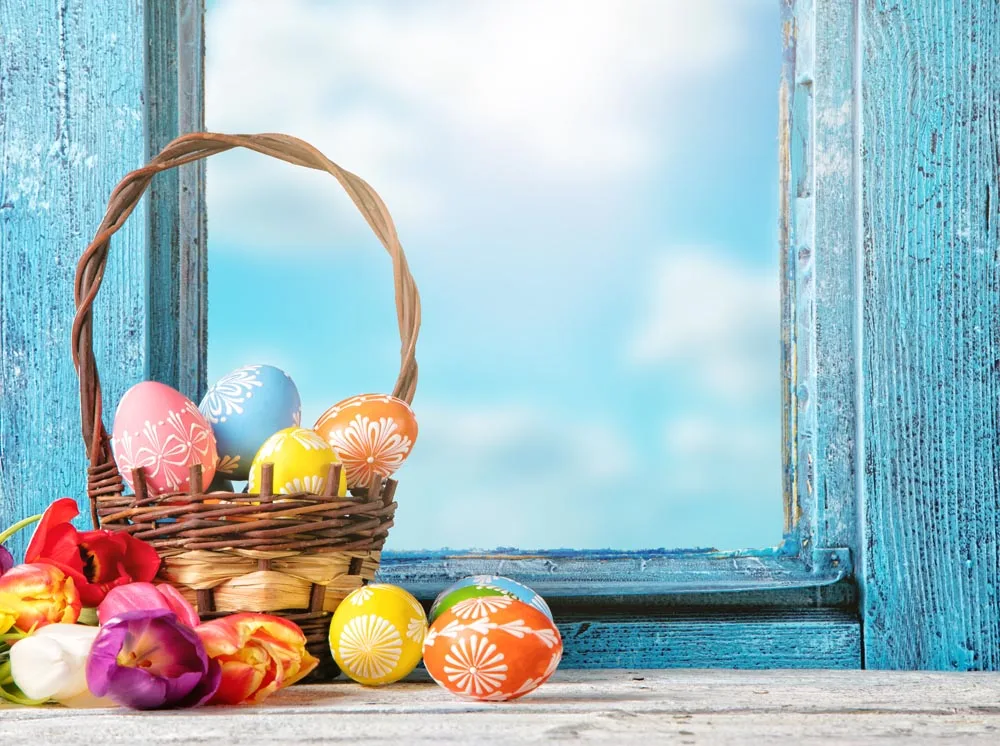 

Vinyl Custom Photography Backdrops Prop Digital Printed Easter day theme Photo Studio Background TATFH-10510