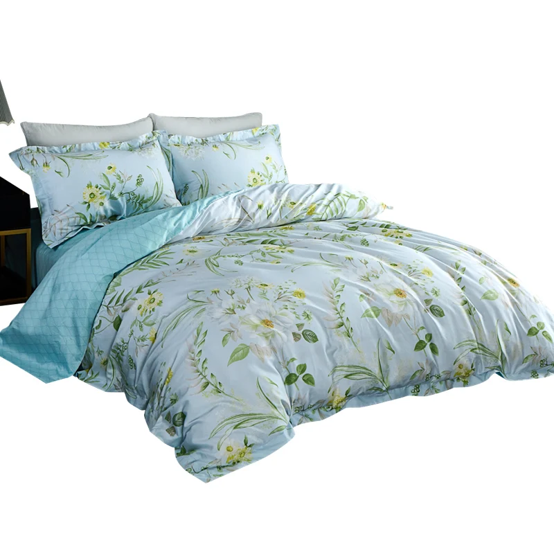 

2019 New 100% Cotton New Fashion Four Piece Sets Quilt Sheets Pillowcase Breathable Skin-friendly Comfortable Four Piece Sets
