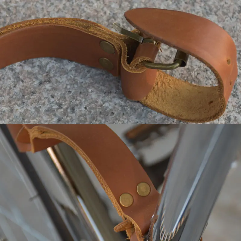 Bicycle Retro Hand Carry Leather Carrying Handle Bike Retro Accessories Equipment