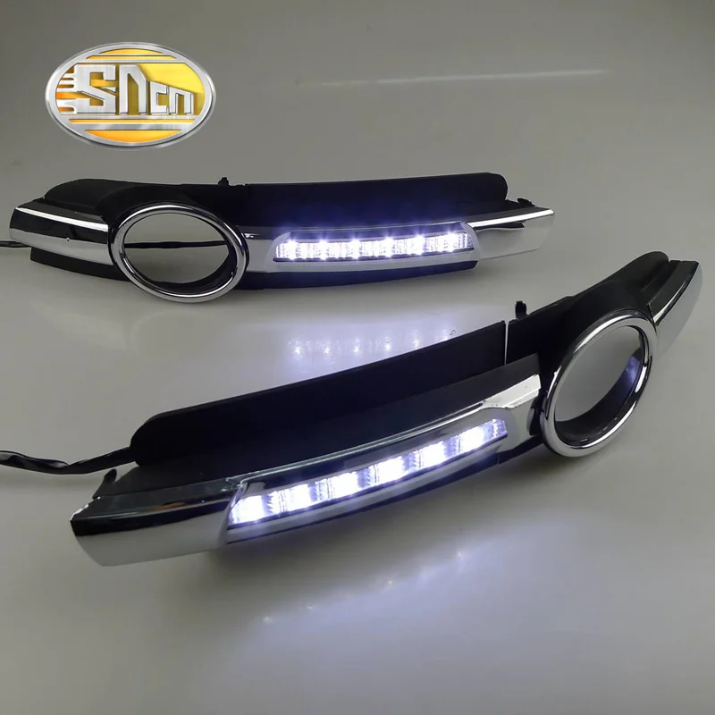

For Audi A6 C6 2005 - 2008,Super Brightness Waterproof ABS Car DRL 12V LED Daytime Running Light Daylight Chromed Strip SNCN