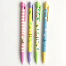 10 шт. цветной случайный 0,5 мм серии Фламинго механический карандаш с ластиком Кепка студенческие канцелярские автоматические карандаши школьные принадлежности