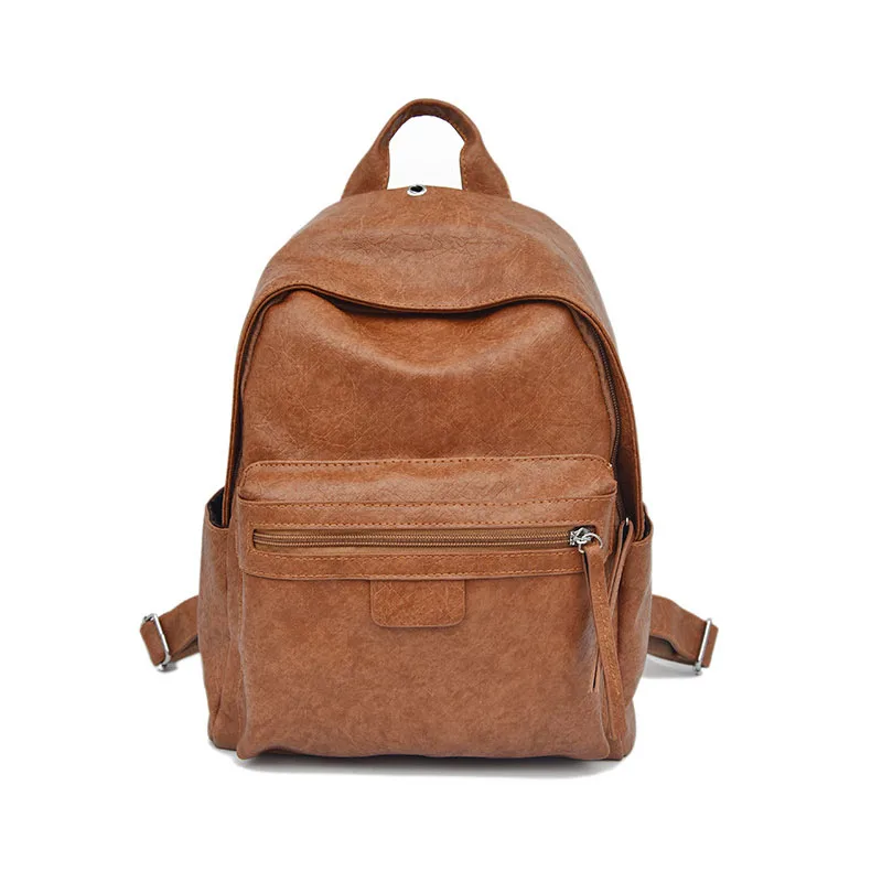 

2019 New Hot Sale Quality Vintage Leather Women Backpack Large Capacity School Bag for Teenage Girl Ladies Shoulder Bag mochila