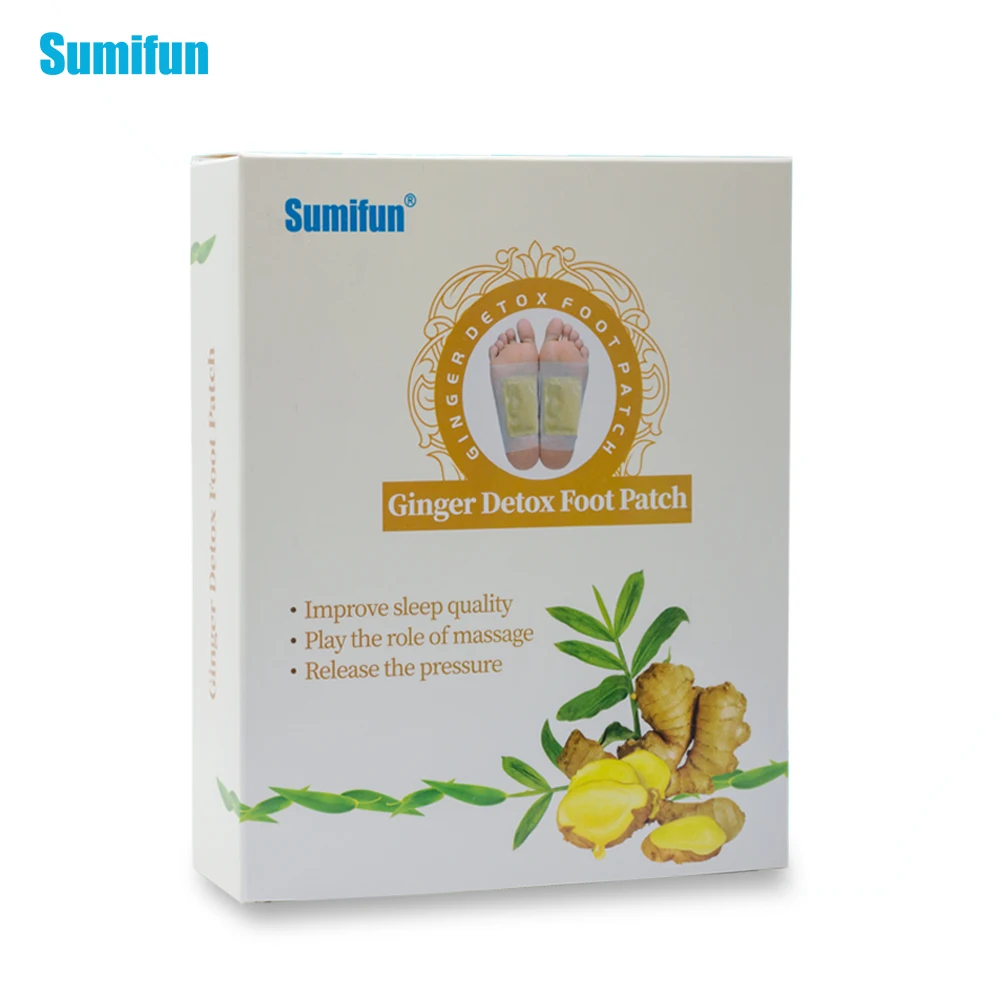 

12Pcs/ Box Detox Foot Patches With Adhesive Ginger Essential Oil Bamboo Stickers Improve Sleep Slimming Medical Plaster K03001