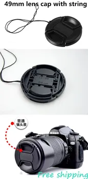 

Free shipping 49mm Snap-on Front Lens Cap Cover with string for Camera Sigma Lens