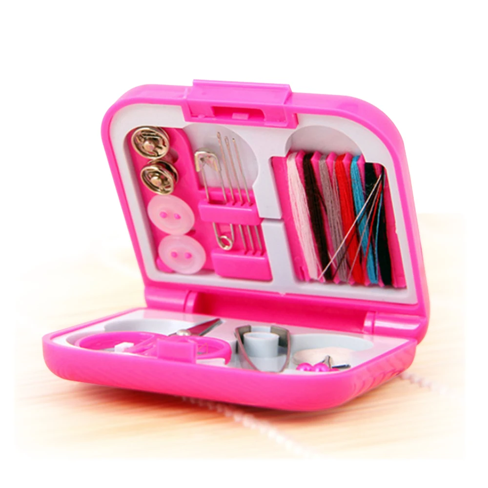 

New Hussif Workbox Sewing Kit Tool Storage Box Needle Thread Scissor Organizer Medicine Container Sewing Tools Scissor Needle