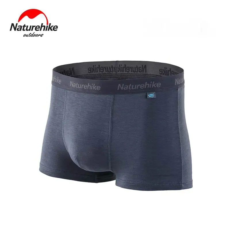 

Naturehike Men AG+ Antibacteria briefs Man's COOLMAX Shorts Fast Drying Boxer Elastic Underwear Breathable Absorbent M L XL XXL
