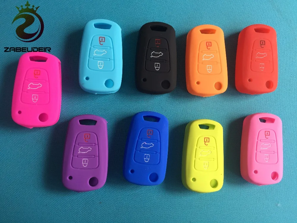 1Pcs Silicone Case Kia Soul Picanto Ceed Pro Sportage Hyundai I20 I30 I35 3 Button Key Fob Shell Holder Cover key case key case cover car key shell remote control case cover