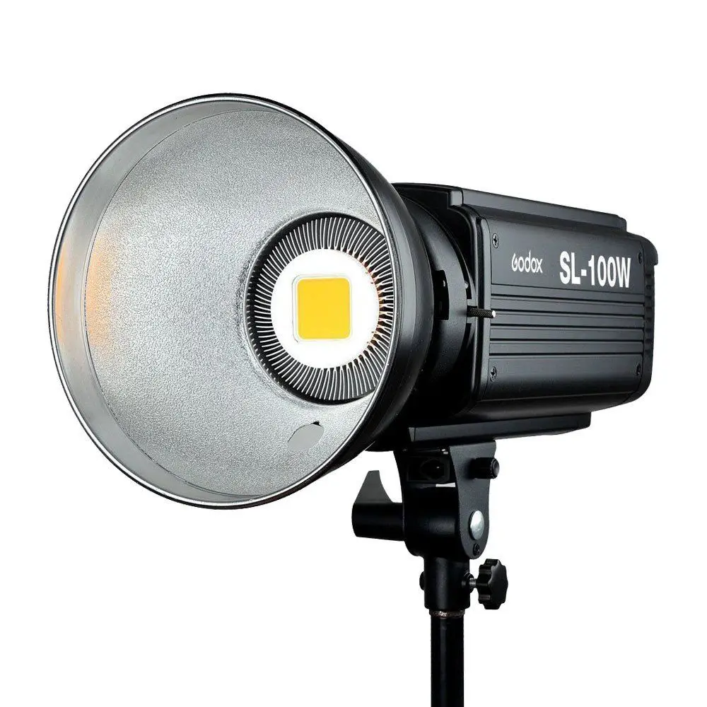 

Godox SL-100W LED Video Light 100W LED Bulbs Lamp 6500LUX Studio Continuous Bowens Mount Led Light Photography Lighting220V 110V