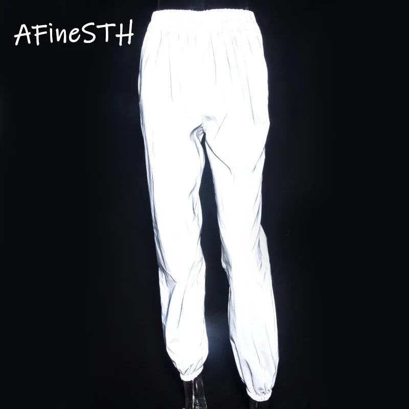 AFineSTH Women Elastic Loose Long Luminous pants Casual Running Sport Night Club Trousers New 2019 Autumn High Waist Harem Pants AFineSTH Women Elastic Loose Long Luminous pants Casual Running Sport Night Club Trousers New 2019 Autumn High Waist Harem Pants