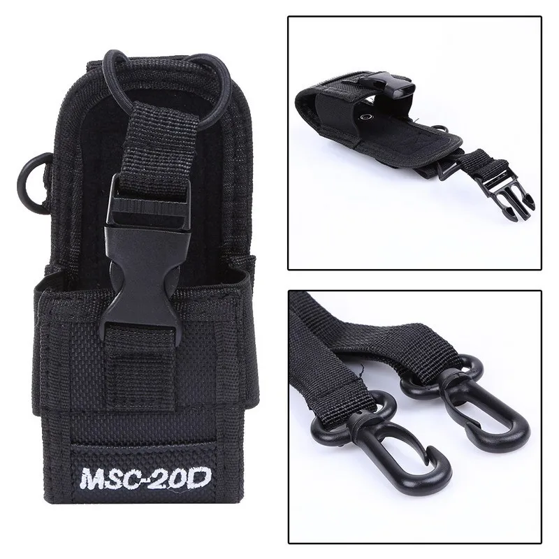 

New Walkie talkie bag & Case Holder MSC-20D Nylon Carry Case For Kenwood BaoFeng UV-5R UV-5RA UV-5RB UV-5RC UV-B5 UV-B6 BF-888S