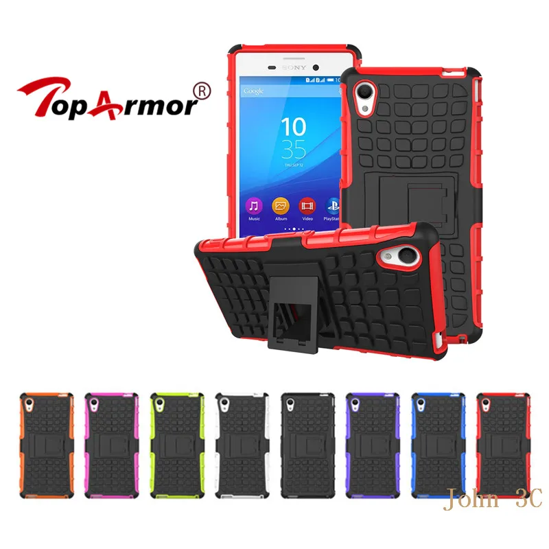 

TopArmor For Sony Xperia M4 Aqua 5.0" Case Cover Heavy Duty PC+TPU Hybrid Shock proof Armor For Sony E2303 E2333 E2353 Hard Case