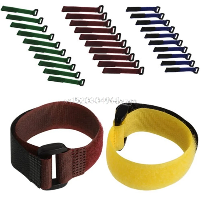 

10Pcs 20*2cm Strong RC Battery Tie Down Strap Reusable Antiskid Cable Straps #H028# drop shipping