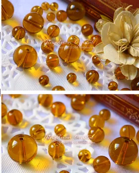 

Amber Zhaocai smooth cylindrical 8MM beads DIY crystal bead curtain curtains partition gourd beads material bag wholesale