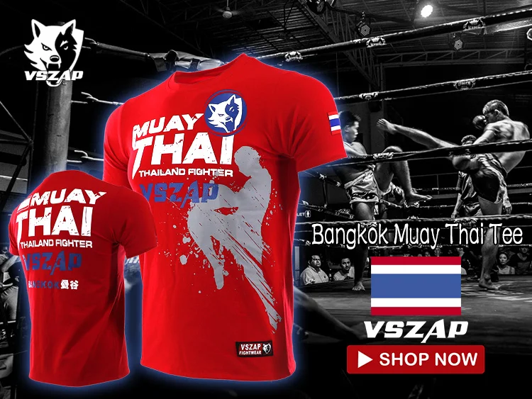 homens de manga curta T-camisa de combate aptidão de artes marciais