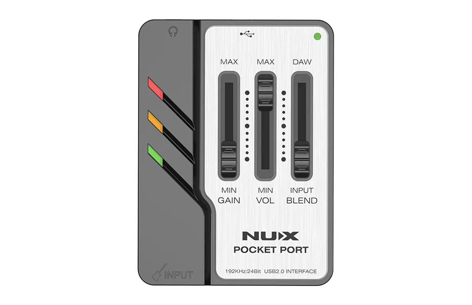 NUX Карманный порт портативный Гитарный USB аудио интерфейс 192 кГц/24 бит USB аудио интерфейс Профессиональная Гитара Аксессуары