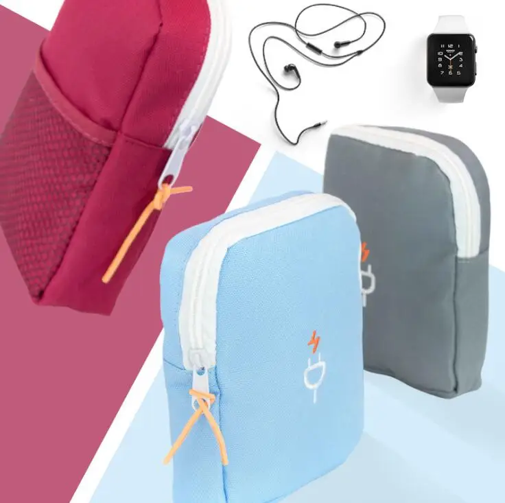 

Phone USB Cable Earphone Charger Box Bag Portable Digital Device Organizer Travel Headphone cable digital Storage Bags SN-47