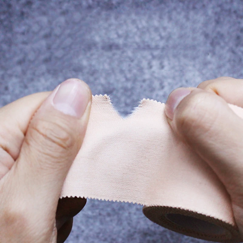 5 RollsLot Medical Tape Gauze Fixation Tape Skin Color Adhesive Plaster Hypo-allergenic Household Breathable Cotton cloth Tapes (2)