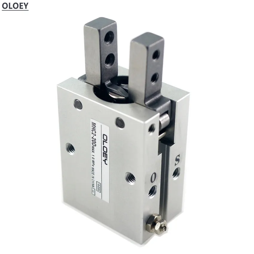 

MHC2 10D 16D 20D 25D 32D Double acting air cylinder SMC Type pneumatic aluminium clamps gripper angular style aluminium clamps