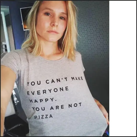 يمكنك لا تجعل الجميع سعداء. لم تكن بيتزا رسالة شعار الجرونج المحملة الجرافيك الرمادي الملابس قمم فتاة تتسابق s-3xl يمكنك لا تجعل الجميع سعداء. لم تكن بيتزا رسالة شعار الجرونج المحملة الجرافيك الرمادي الملابس قمم فتاة تتسابق s-3xl