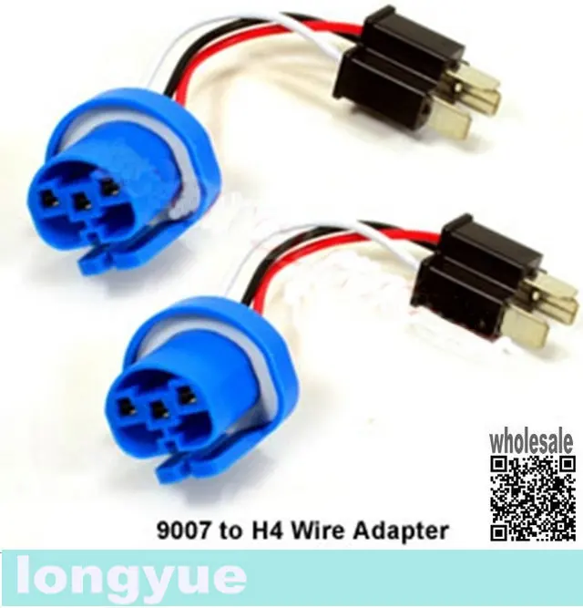 

longyue 10pcs 9004/9007 to H4 Headlight wire adapter new 10cm