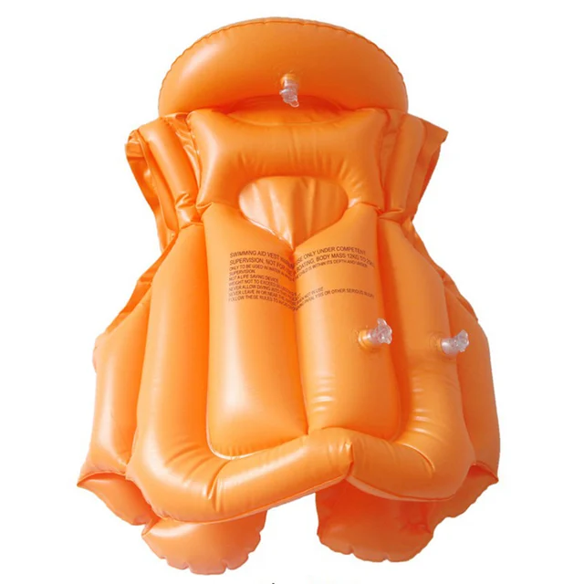 Childrens Kids Aid Life Jacket Vest Blowers Wind Inflatable Sport Swimming Float