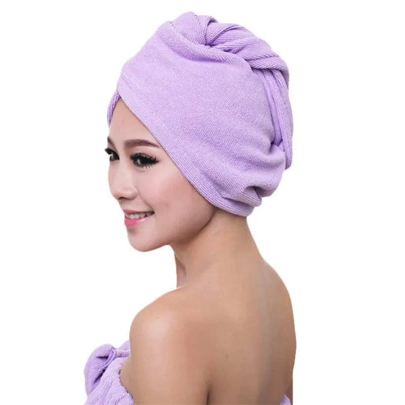 7 Colors High Quality Microfiber Thickening Hair Drying Towel Head Wrap