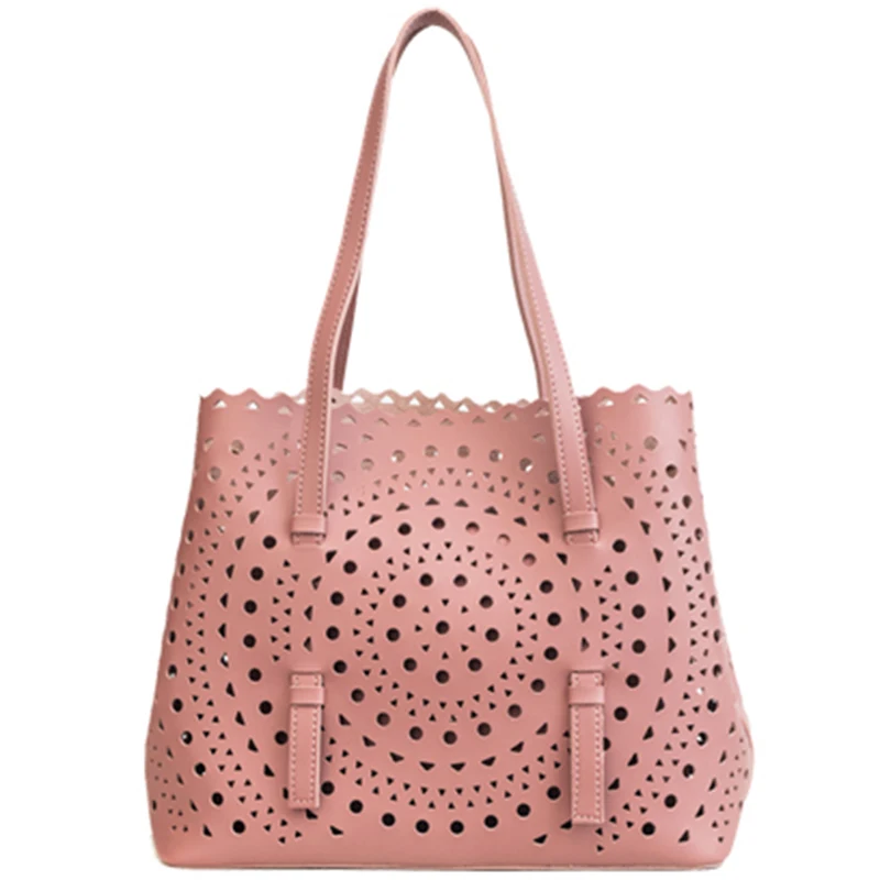 

Hollow Lady Bag Simple Shoulder Bag Small Casual Composite Bag Fashion Ladies Handbag Messenger Bag