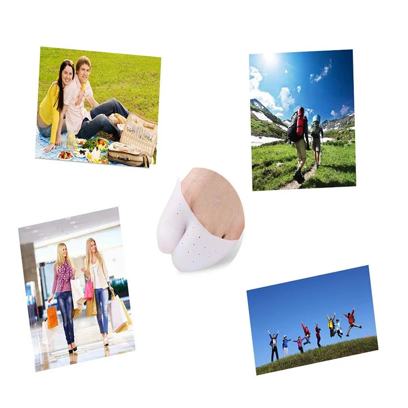 FullHalf Toe Sleeve Metatarsal Pads Ballet Shoe Protect High Heels Bunion Forefoot Cushioning Relief Diabetic Feet Men Women (5)
