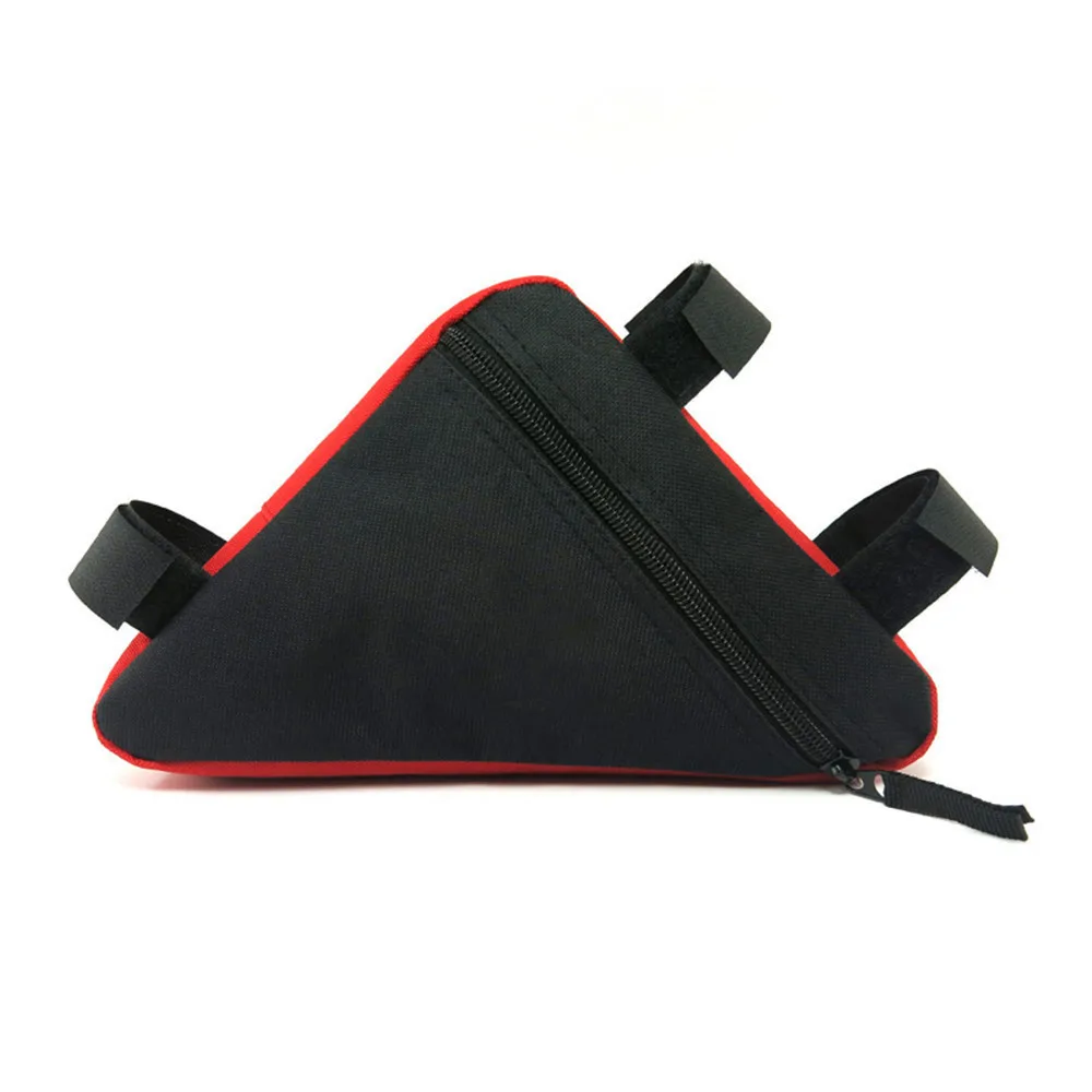 Flash Deal Bicycle Front Frame Triangle Bag Red black Blue  20X18.5X4cm Waterproof Cycling Bike Tube Pouch Holder Saddle Panniers bag 1