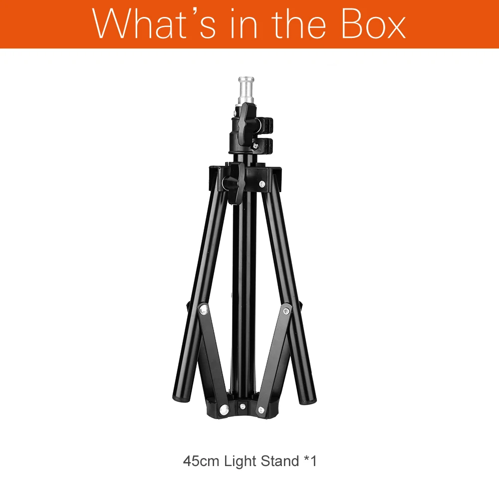Portable mini 45cm Light Stand Tripod Background Support for Photo Studio Vedio Flash Softbox Umbrellas