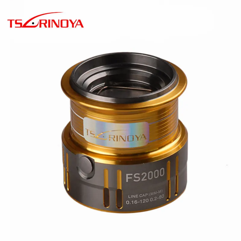 

2017 TSURINOYA Aluminium Reel Shallow Spool For FS2000 Spinning Fishing Reel Spool Original Spare Parts Replacement line Cup