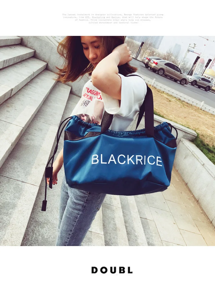 Письмо модный бренд Оксфорд Gym Bag для фитнес для женщин спортивная сумка чехол для мусора путешествия вещевой мешок женский