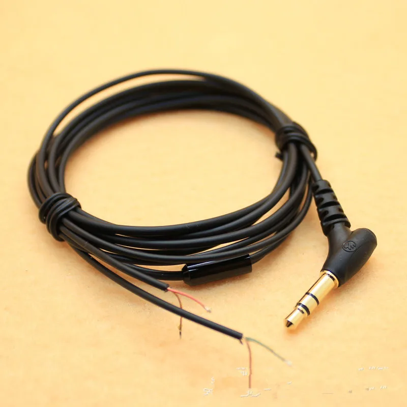 10 pcs DIY Earphone Cable Headphones accessories 120 degrees Headset 3 5MM 14 core Headphone for DIY Earphone