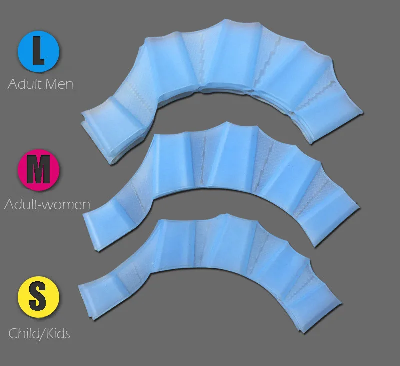 Мужские, женские, Детские Силиконовые плавники с полупальцами для плавания, плавники для плавания в бассейне, спортивные тренировочные ручные перепончатые перчатки-ласты, весла для мужчин, t