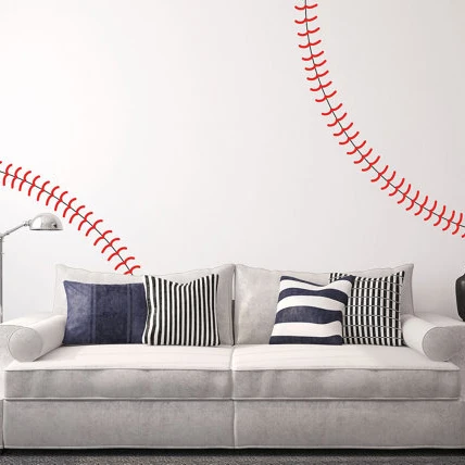 Compra béisbol etiqueta de la pared online al por mayor de ...