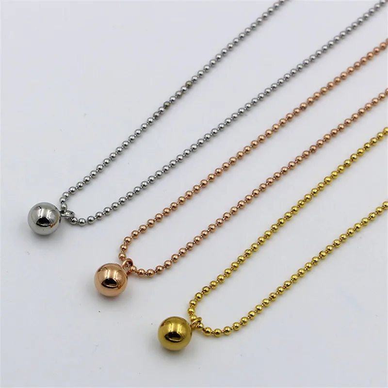 High Quality Round Bead Pendants 5cm Extending Ajustable Length Short