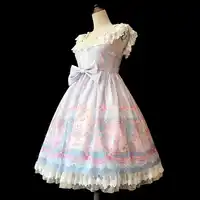 Rose Queen ~ Sweet Printed Lolita JSK Dress Sleeveless Midi Dress by Infanta