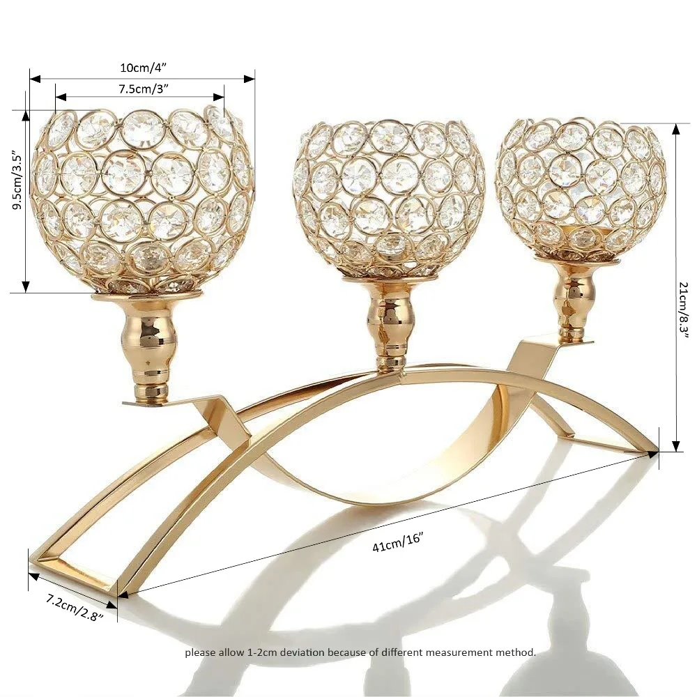 Хрустальный канделябр Candelabrum стол центральный подсвечники для чайника металлические подсвечники Свадебная вечеринка украшения дома подарки