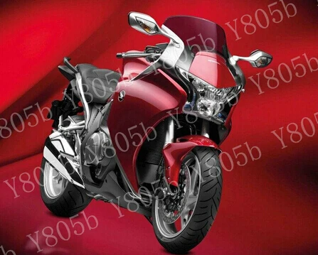 Мотоцикл углеродного отложным воротником сигнальные зеркала сбоку Mirrorsm для Honda VFR 1200F 2010 2011 2012 2013