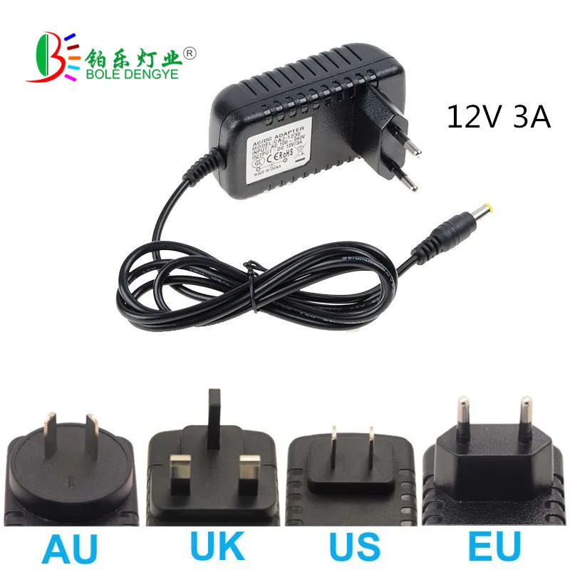 Светодиодный драйвер 12В 1A 2A 3A 5A 6A 8A 10A 60W 100W 120W Питание AC 220V DC/DC 12V LED трансформаторы