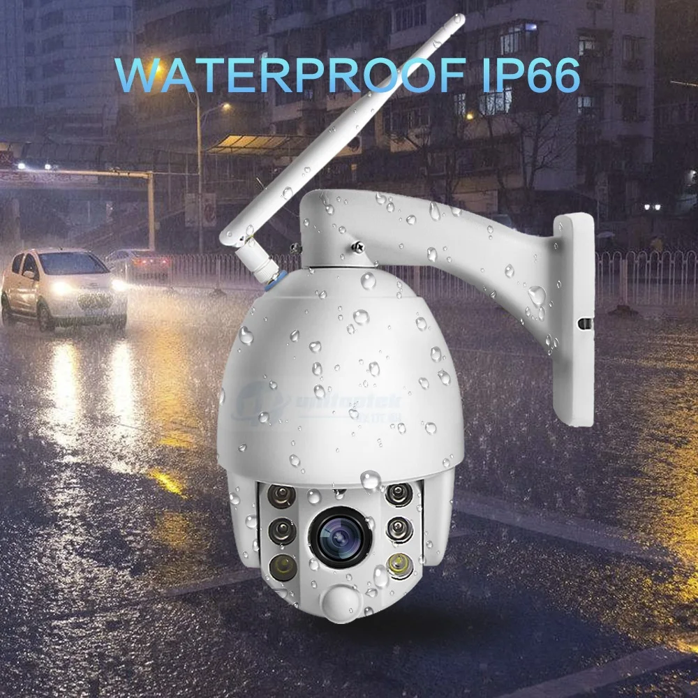 5X оптический зум 1080P Беспроводная PTZ IP камера wifi наружная CCTV безопасности радар