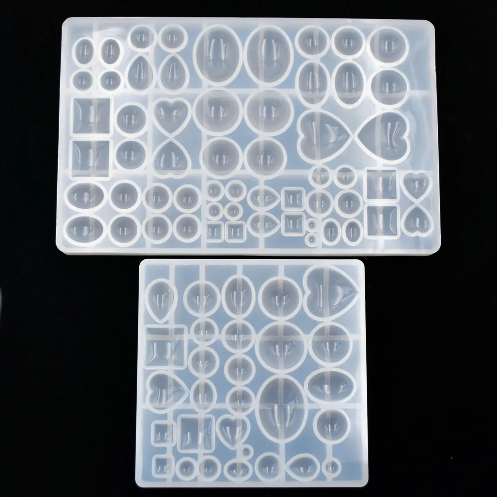 

SNASAN Multi style Pendants Silicone Mold Oblate Cabochon beads Resin Silicone Mould for Jewelry diy Making epoxy resin molds