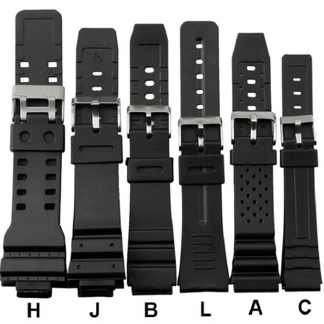 16mm 18mm 20mm 22mm Watchband Silicone Rubber Bands For Watches EF