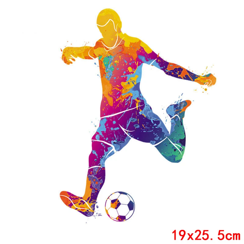 Цветные нашивки Nicediy с надписью Hand Football Man|Заплатки| |