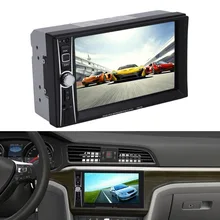 7563TM 6.6 Inch MP3 Music Player HD TFT Display Car DVD Player Stereo Double 2 DIN Bluetooth FM Radio UK Plug Oversea Warehouse