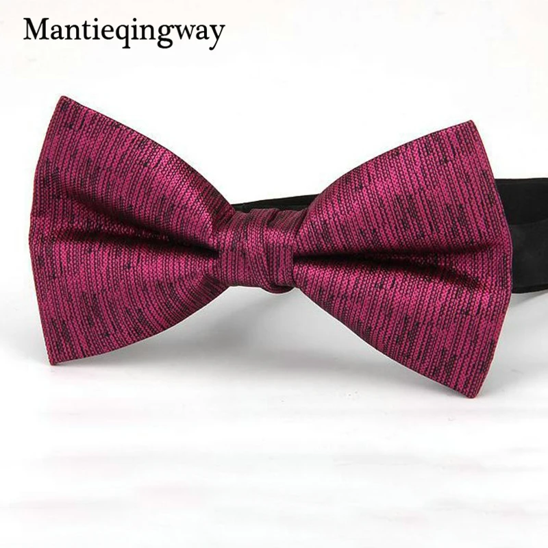 

Mantieqingway Marriage Bowtie for Mens Handmade Polyester Bowtie Neck Ties for Wedding Cravat Men's Business Skinny Bow Tie