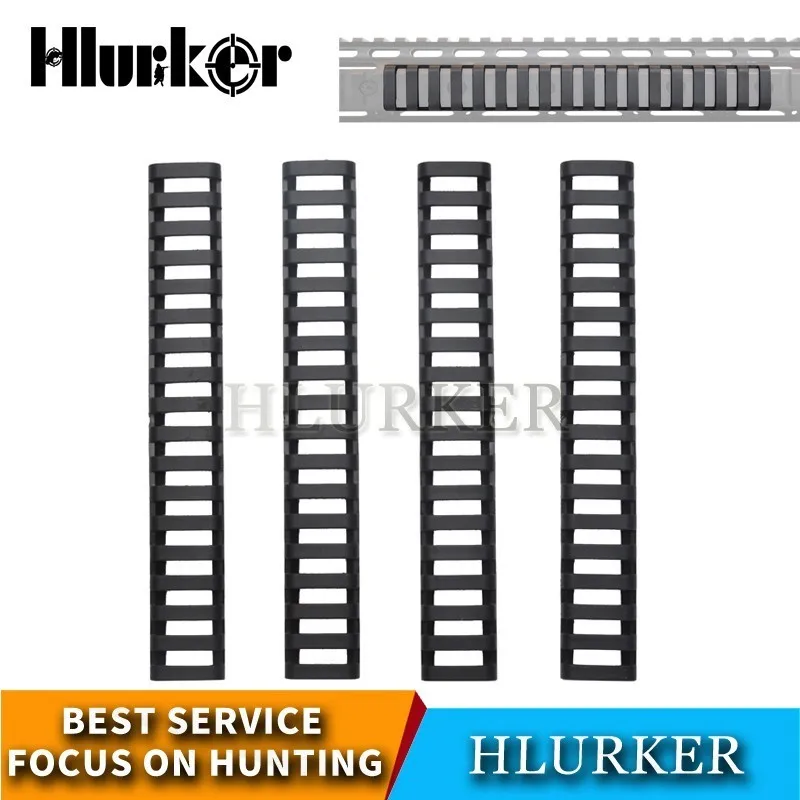 

Hunting Tactical 18 Slot Airsoft M4 M16 Picatinny Head Ladder Handguard Rail Black Panel Protector Resistant Cover Accessories
